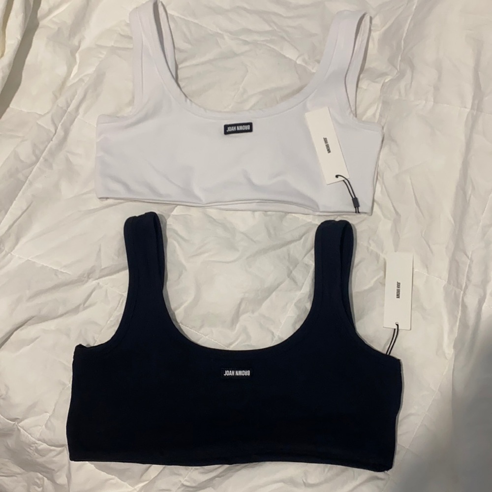 Joah Brown SCOOP NECK SMOOTHING BRA size M/L in black